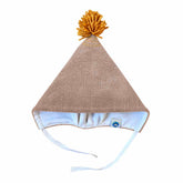 Căciulă Koo cu pompon, bumbac reiat și mătase naturală